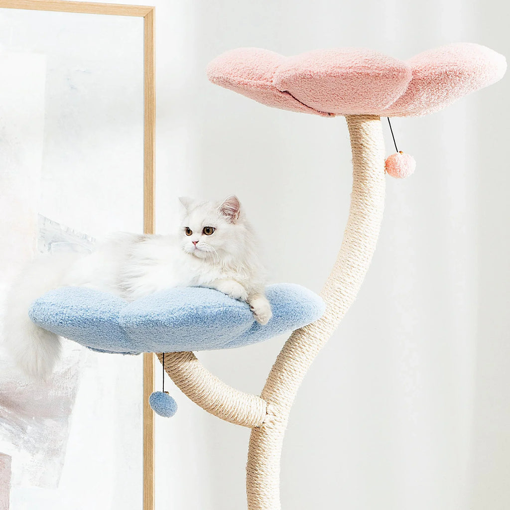 MICHU Fairy Cat Tower Deluxe 4-Tier Designer Flower Cat Tree 10