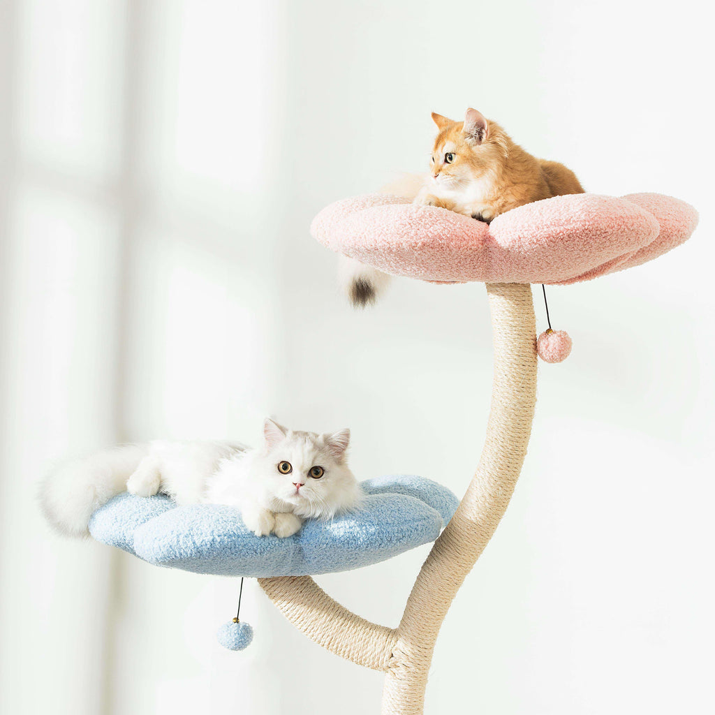 MICHU Fairy Cat Tower Deluxe 4-Tier Designer Flower Cat Tree 6