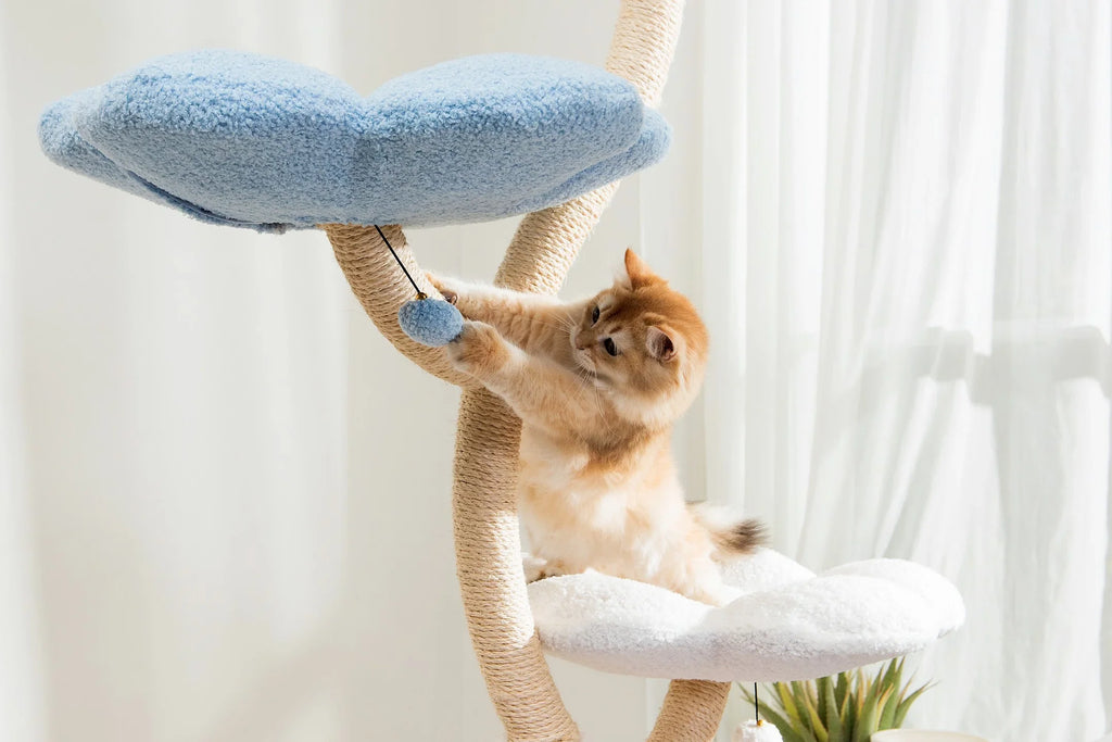 MICHU Fairy Cat Tower Deluxe 4-Tier Designer Flower Cat Tree 8