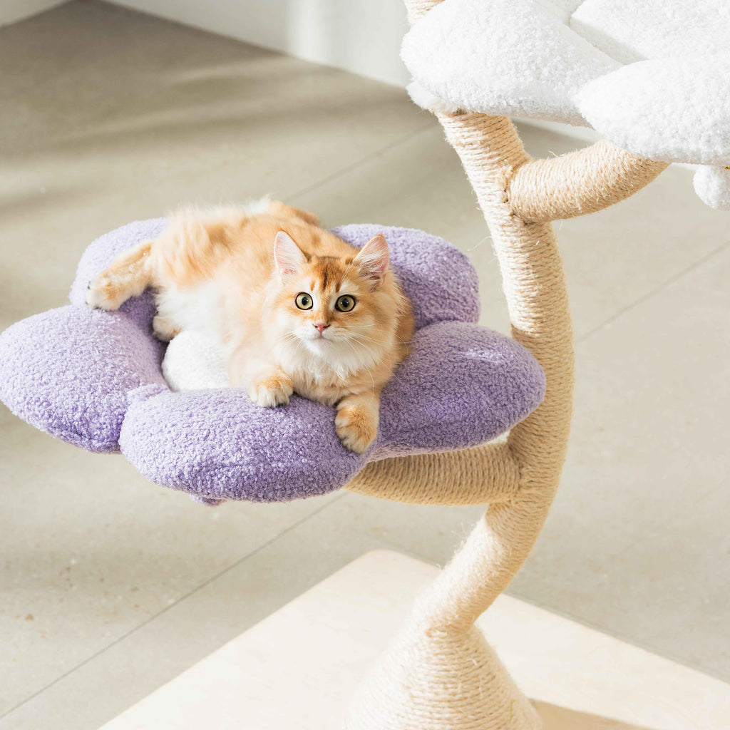 MICHU Fairy Cat Tower Deluxe 4-Tier Designer Flower Cat Tree 9