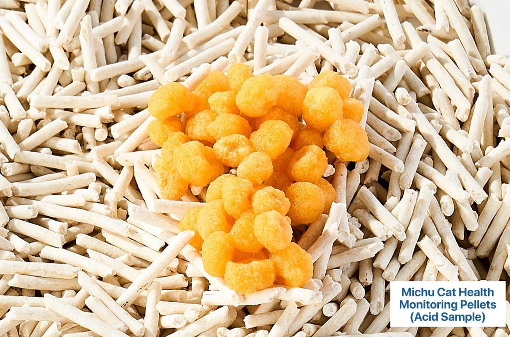 Michu Cat Health Monitoring Pellets - Colour Changing Indicators For Home Urine Testing