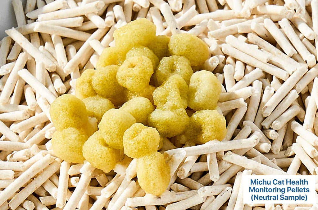 Michu Cat Health Monitoring Pellets - Colour Changing Indicators For Home Urine Testing