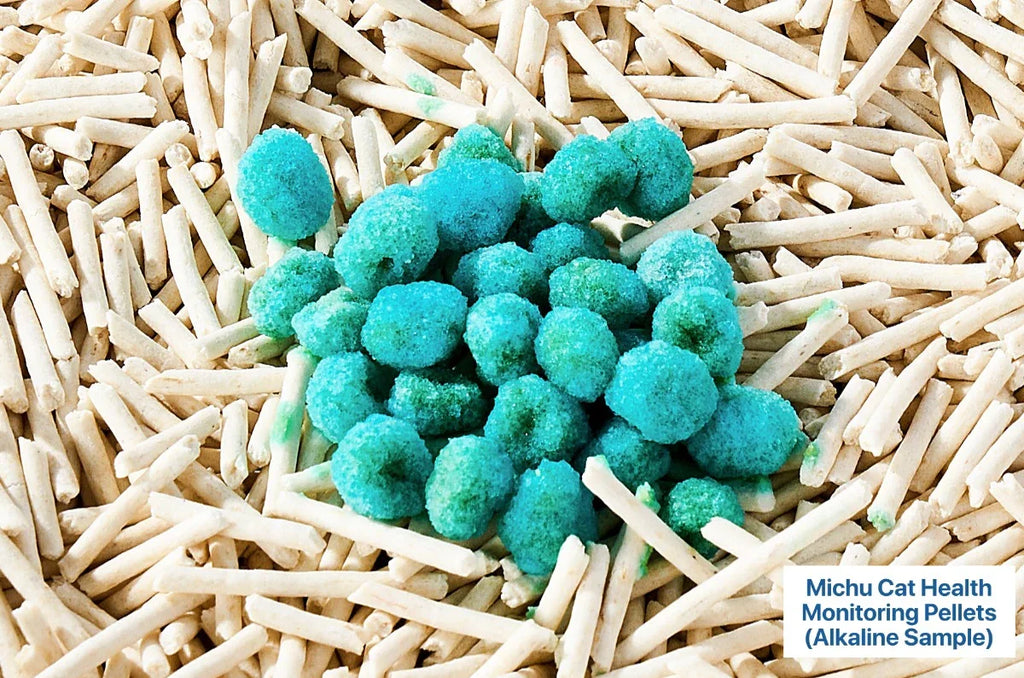 Michu Cat Health Monitoring Pellets - Colour Changing Indicators For Home Urine Testing