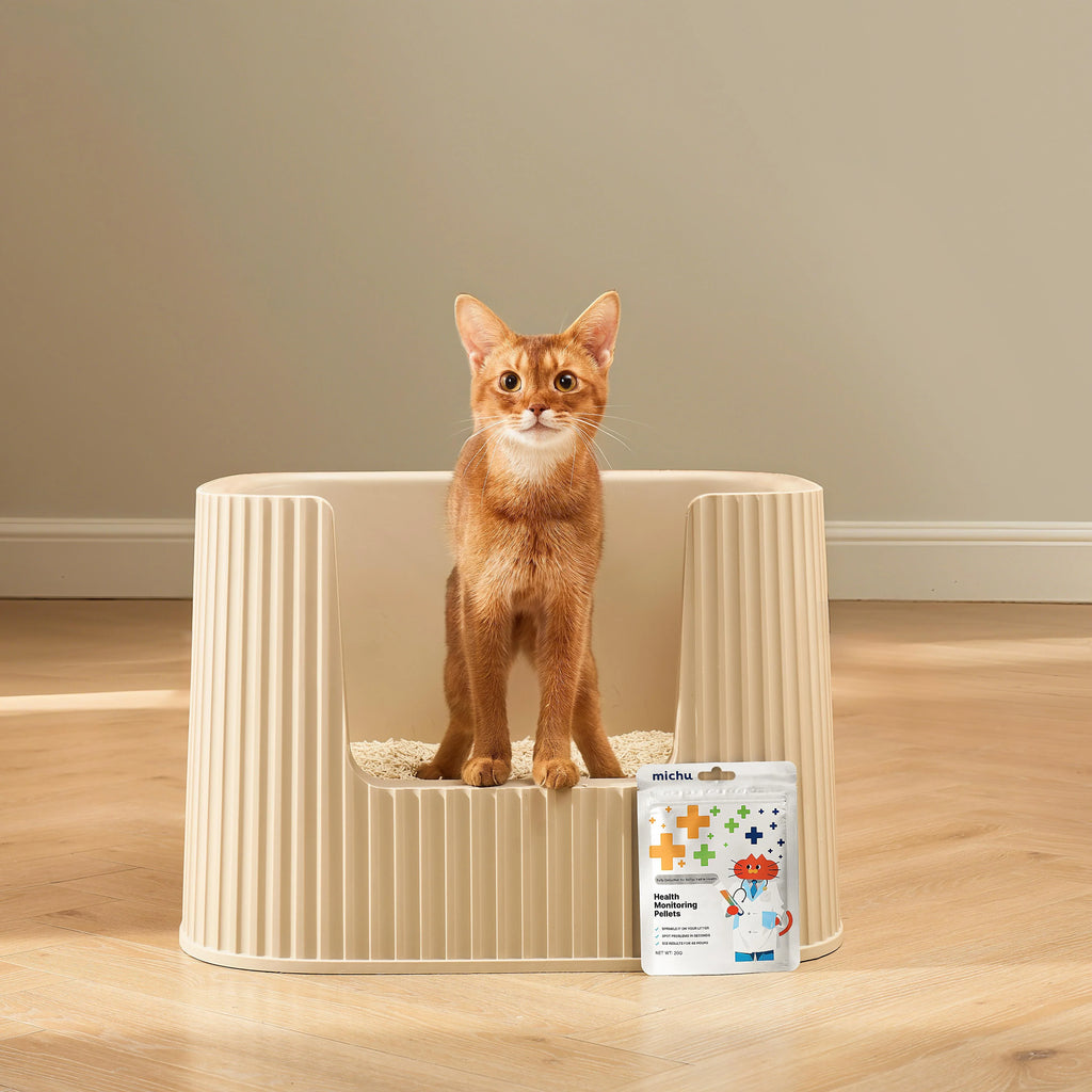 Michu Cat Health Monitoring Pellets - Colour Changing Indicators For Home Urine Testing