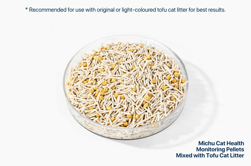 Michu Cat Health Monitoring Pellets - Colour Changing Indicators For Home Urine Testing