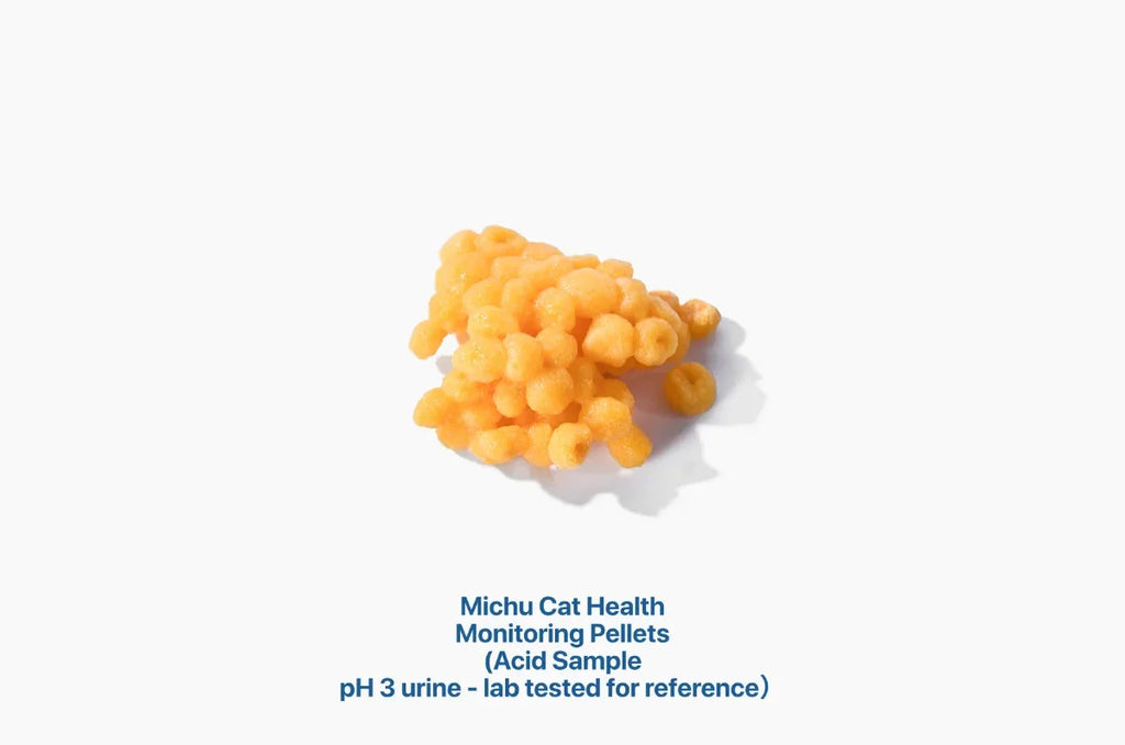 Michu Cat Health Monitoring Pellets - Colour Changing Indicators For Home Urine Testing