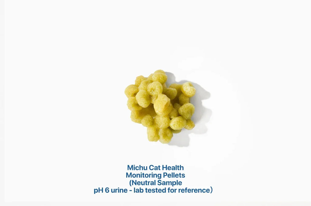 Michu Cat Health Monitoring Pellets - Colour Changing Indicators For Home Urine Testing