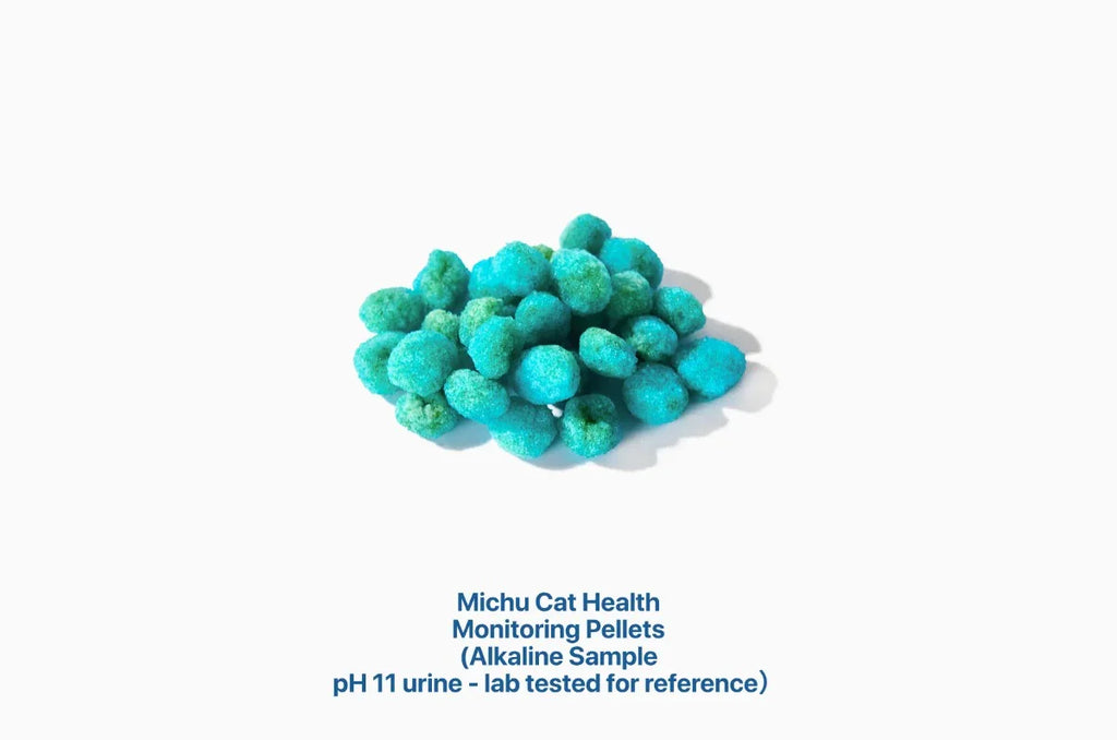 Michu Cat Health Monitoring Pellets - Colour Changing Indicators For Home Urine Testing