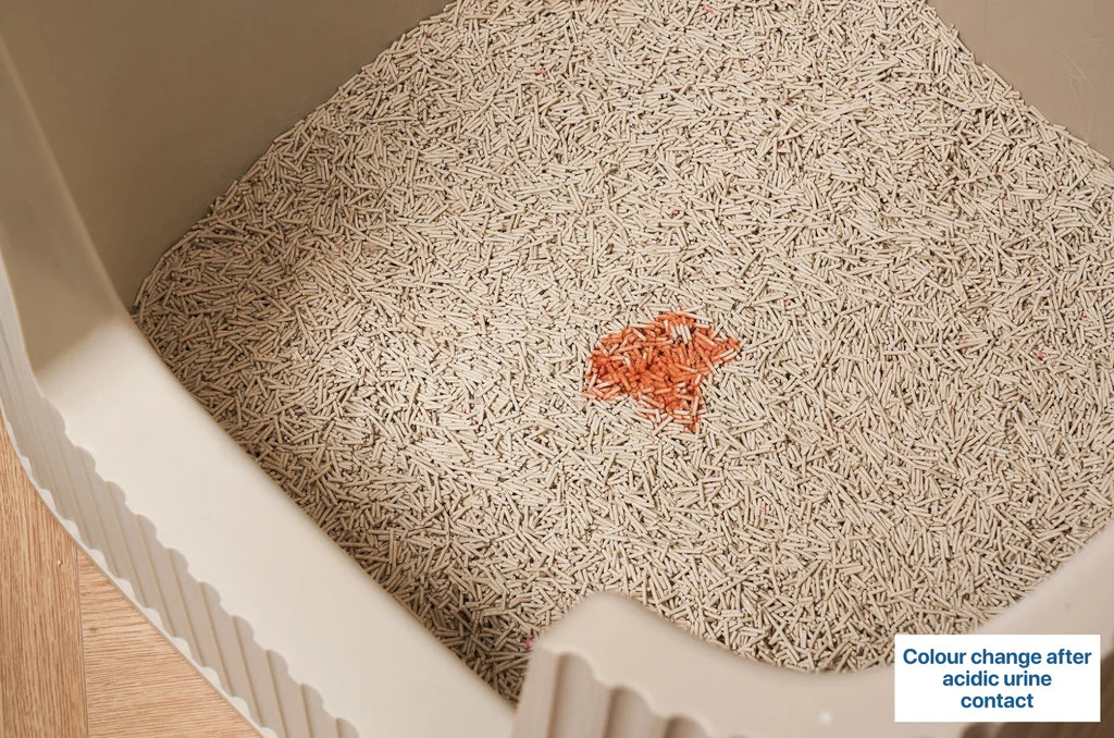 Michu Health Monitoring Tofu Cat Litter 2.5kg/6L - Complete pH Monitoring from Acidic to Alkaline