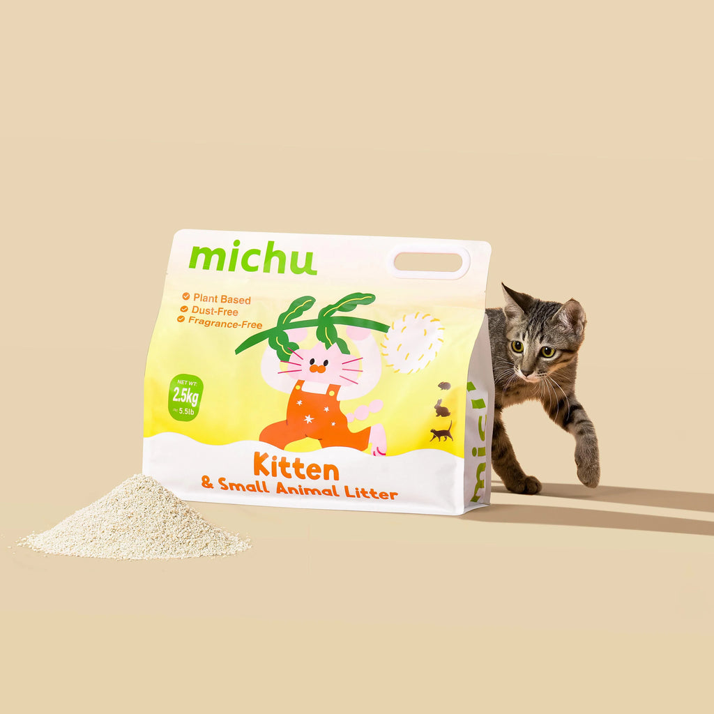 Michu Kitten Litter - Safe, Gentle & Perfect for Small Cats