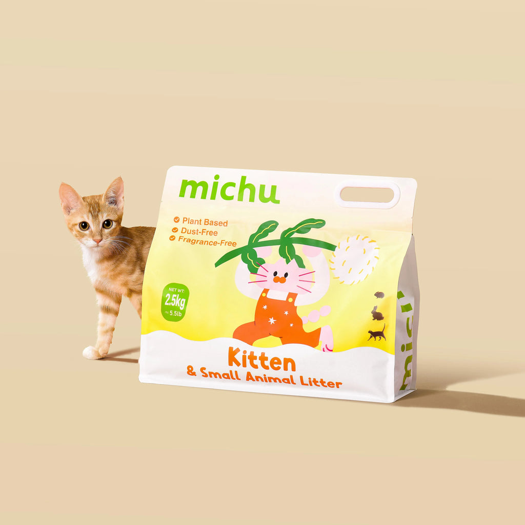 Michu Kitten Litter - Safe, Gentle & Perfect for Small Cats