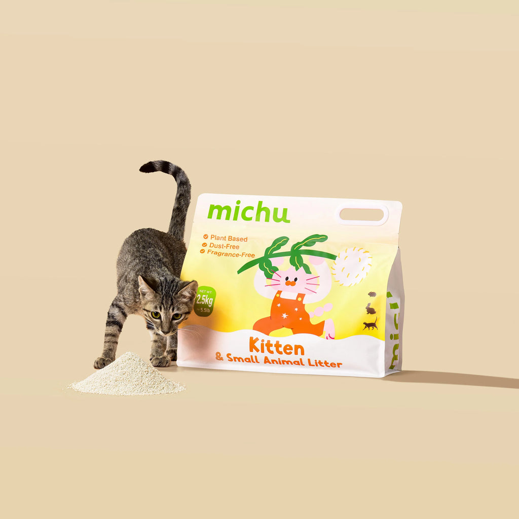 Michu Kitten Litter - Safe, Gentle & Perfect for Small Cats