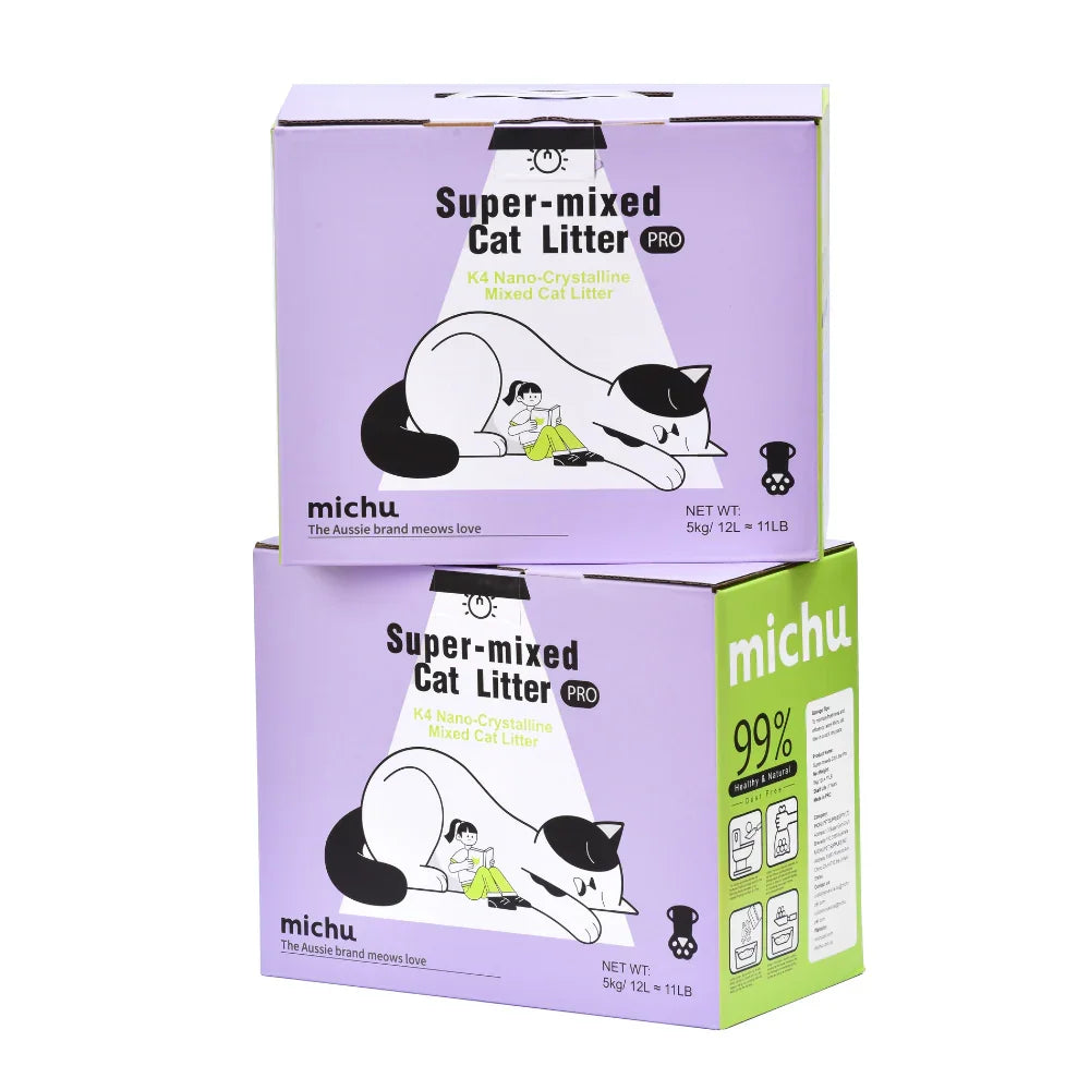 Michu Premium Mixed Tofu Cat Litter Pro Gen2 6L- Value Box 5 kg