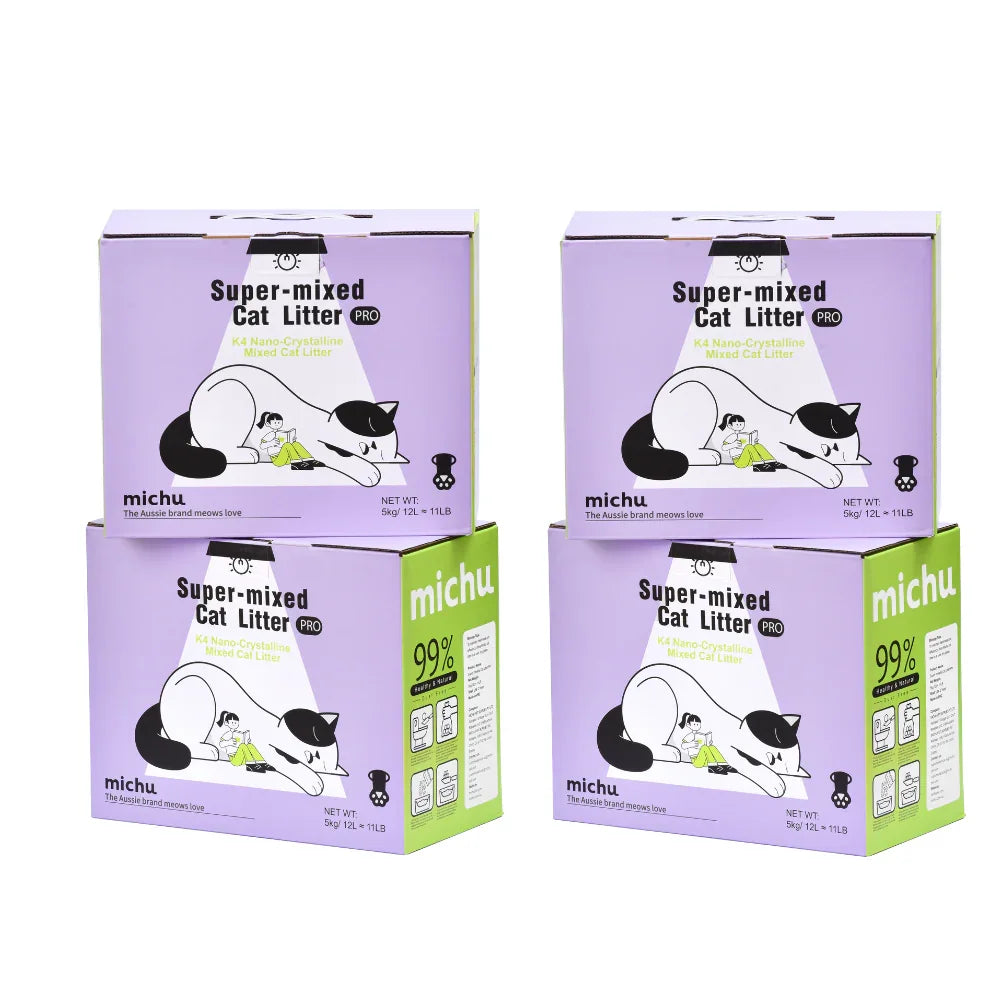Michu Premium Mixed Tofu Cat Litter Pro Gen2 6L- Value Box 5 kg