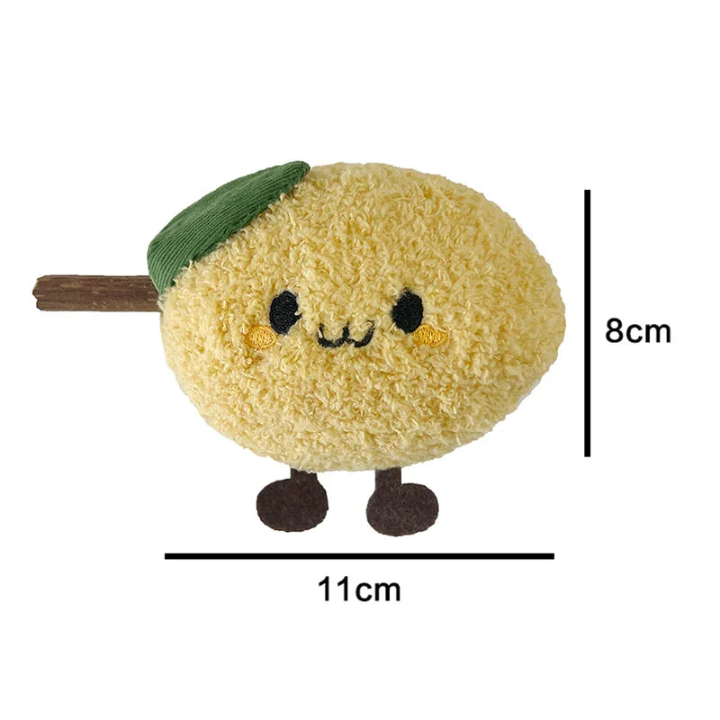 Michu Silver Vine Plush Toys - Onion Puff, Pearly Pear & Avocutie | Adorable Cat Chew & Play