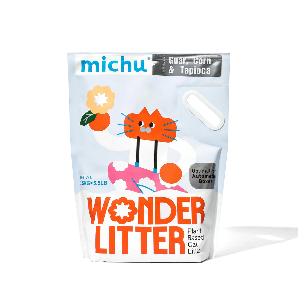 Michu Wonder Litter - Plant-Based & Automatic-Box Friendly 2.5kg/6L
