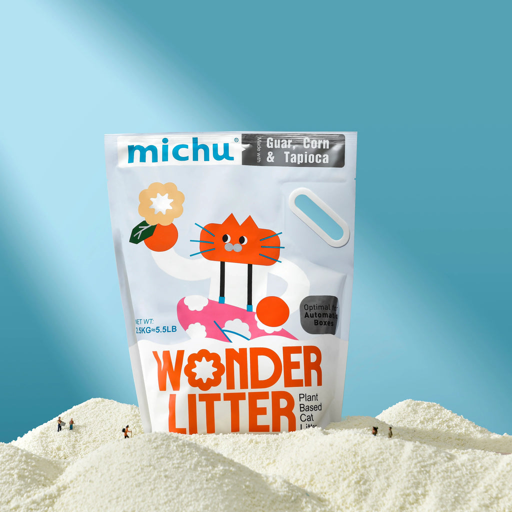 Michu Wonder Litter - Plant-Based & Automatic-Box Friendly 2.5kg/6L