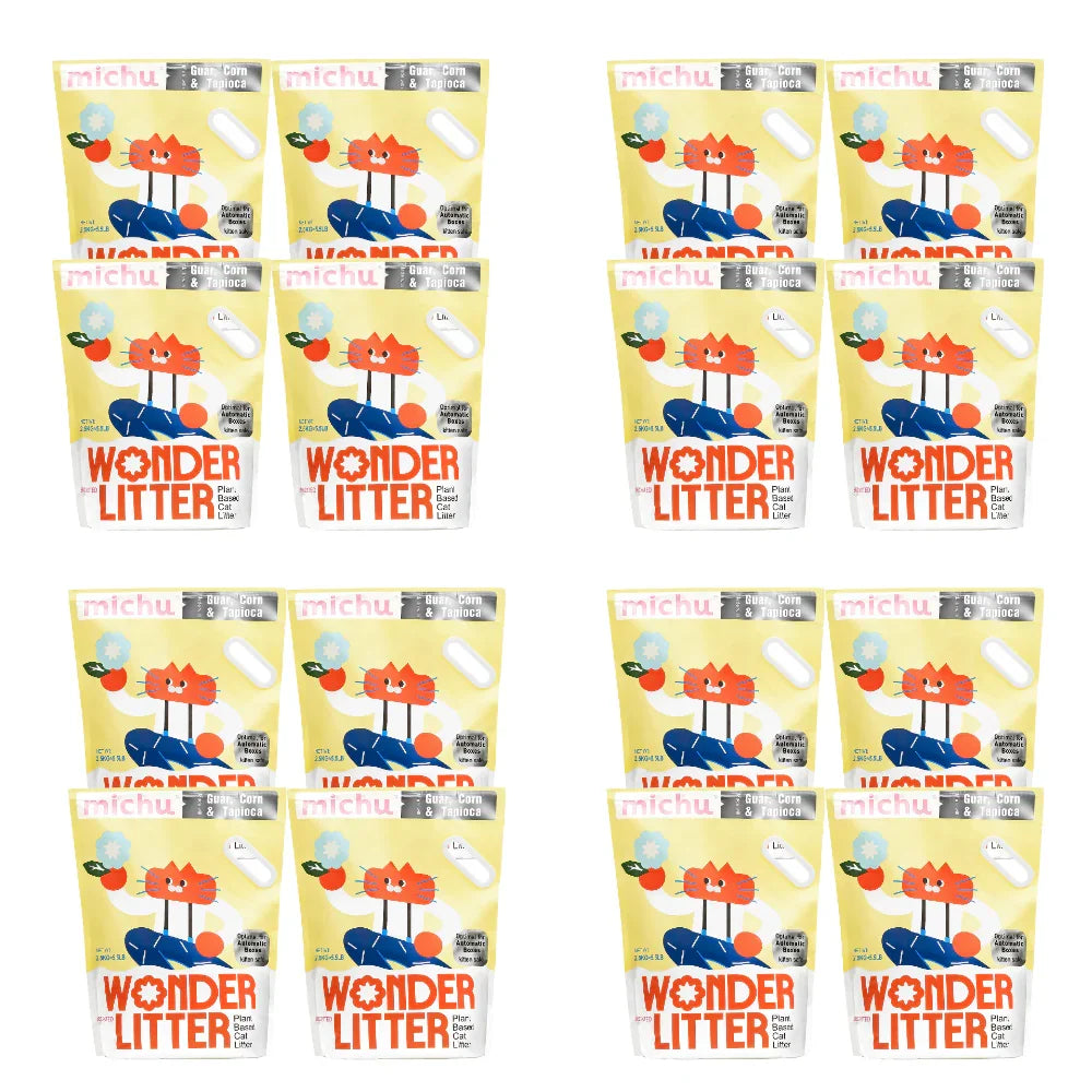 Michu Wonder Litter - Plant-Based & Automatic-Box Friendly 2.5kg/6L