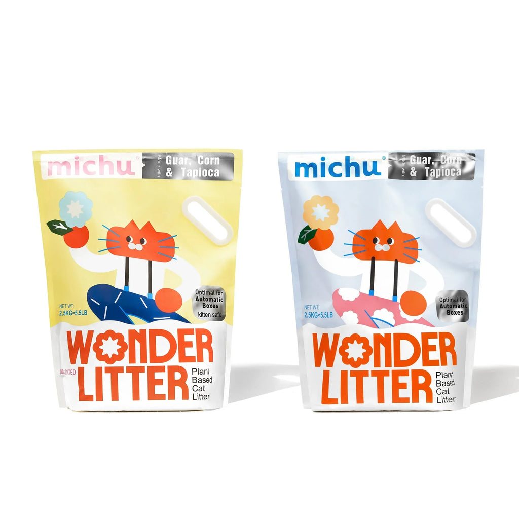 Michu Wonder Litter - Plant-Based & Automatic-Box Friendly 2.5kg/6L