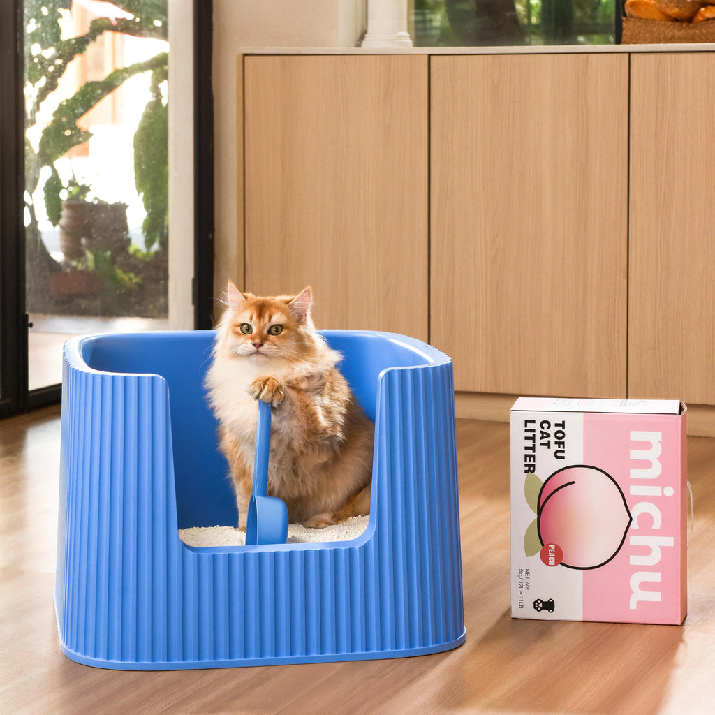 Michu XXL Kaia Deluxe Cat Litter Box - Spacious Design