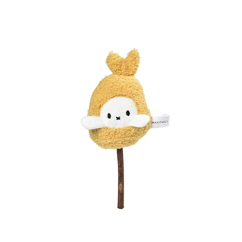 Mayitwill Happy Tempura/Little Cupcake Silver Vine Stick Cat Toy - Furrytail