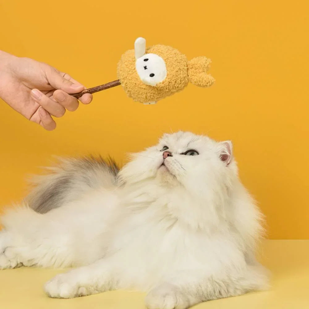 Mayitwill Happy Tempura/Little Cupcake Silver Vine Stick Cat Toy - Furrytail