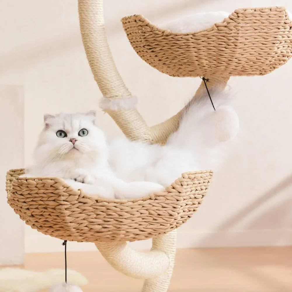 MICHU Iris Cat Tower Deluxe 3-Tier Designer Flower Cat Tree - Michu Australia-4