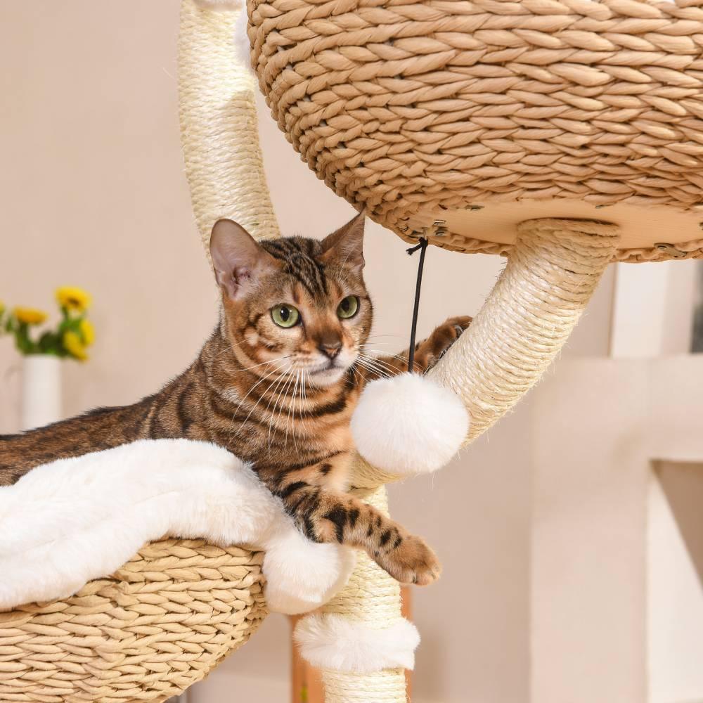 MICHU Iris Cat Tower Deluxe 3-Tier Designer Flower Cat Tree - Michu Australia-7