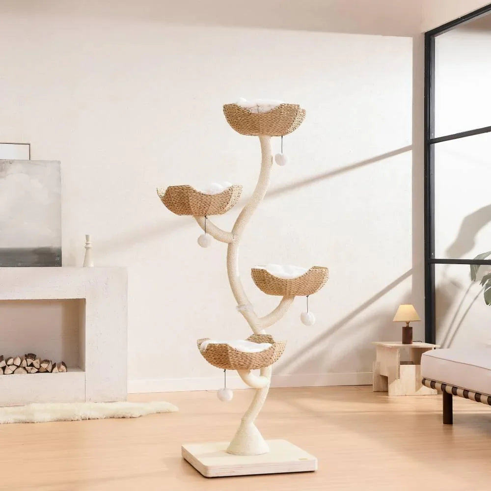 MICHU Ivy Cat Tower Deluxe 4-Tier Designer Tall Cat Tree - Michu Australia-1