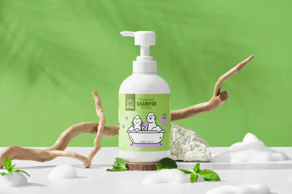 Michu Skin and Itch Relief Pet Shampoo for Cats and Dogs – Catnip Formula with Pet Friendly Formula, 500ml - Michu Australia