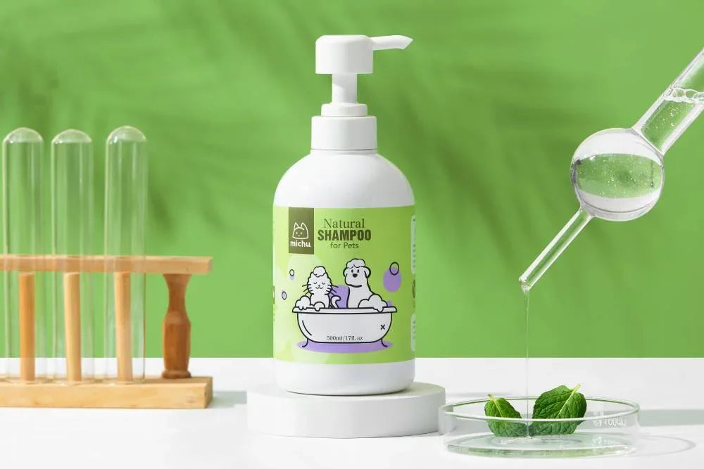 Michu Skin and Itch Relief Pet Shampoo for Cats and Dogs – Catnip Formula with Pet Friendly Formula, 500ml - Michu Australia