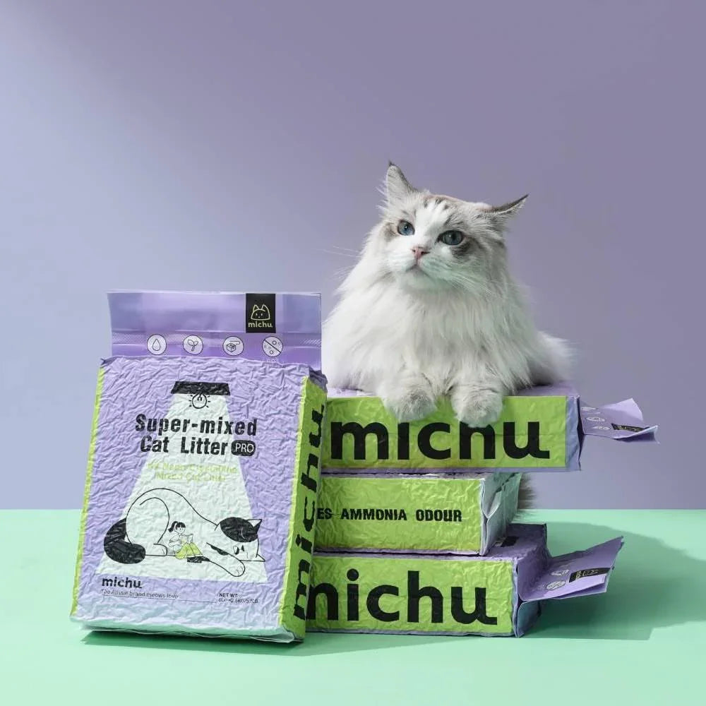 Michu Premium Mixed Tofu Cat Litter Pro Gen2 - Flushable, Eco-Friendly & Odour-Control Formula in Australia - Michu Australia