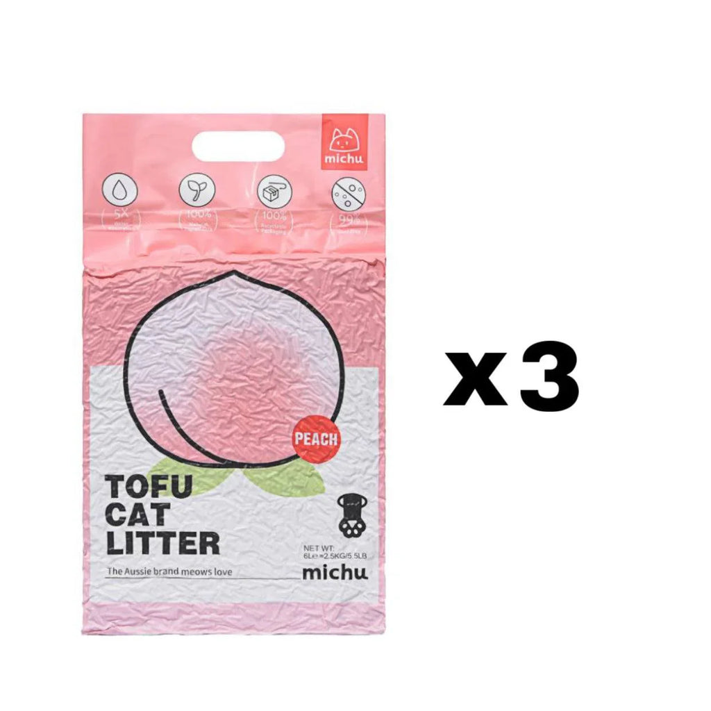 Michu Tofu Cat Litter Gen3- Dust-Free and Natural Clumping Tofu-Based Formula for Easy Cleanup - Michu Australia