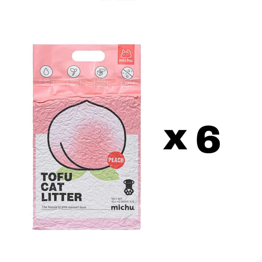 Michu Tofu Cat Litter Gen3- Dust-Free and Natural Clumping Tofu-Based Formula for Easy Cleanup - Michu Australia