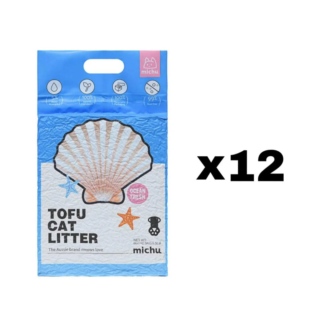 Michu Tofu Cat Litter Gen3- Dust-Free and Natural Clumping Tofu-Based Formula for Easy Cleanup - Michu Australia
