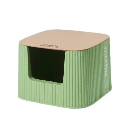 Michu XXL Coral, BoBa & Sage Deluxe Cat Litter Box - Spacious Design - Michu Australia