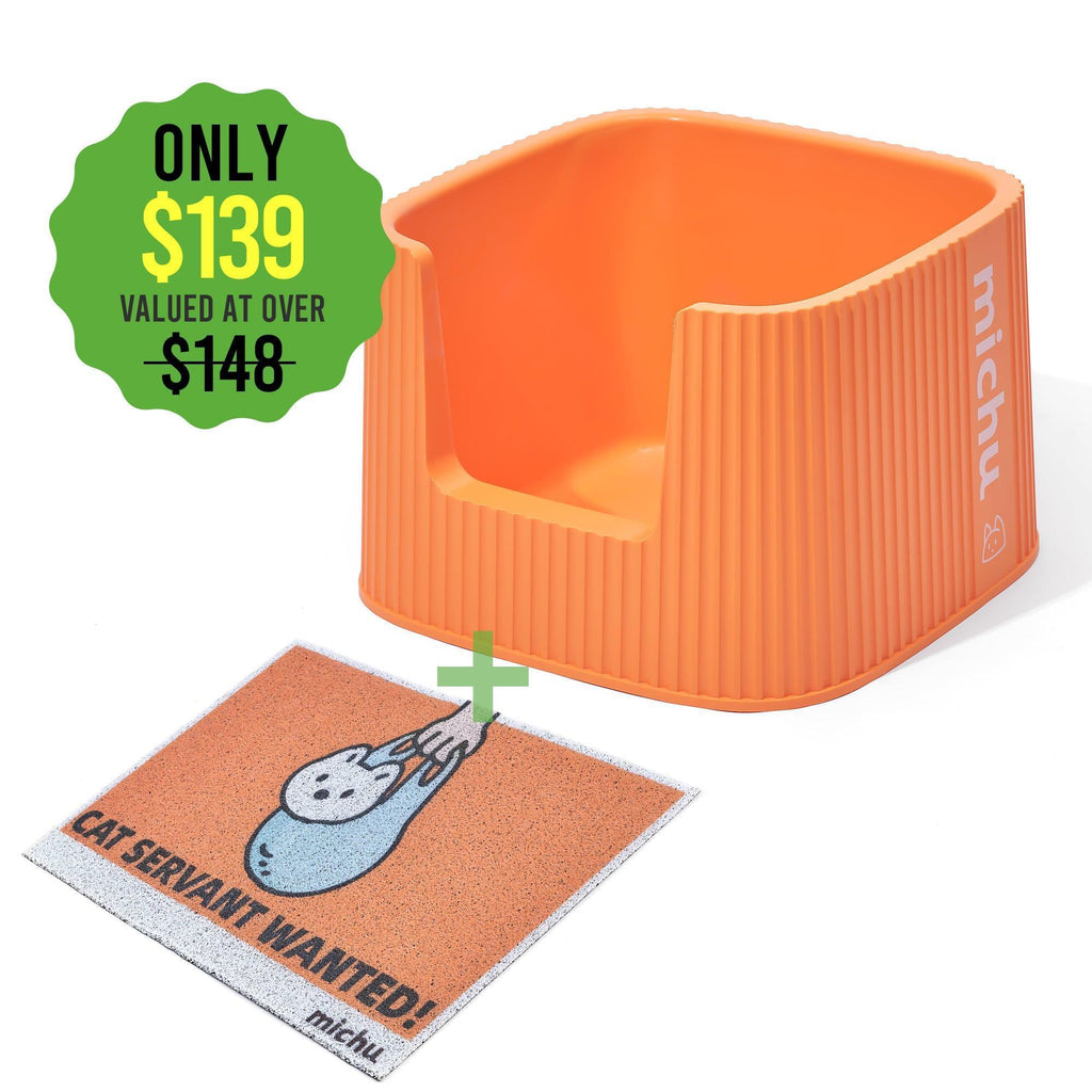 Michu XXL Coral Deluxe Cat Litter Box - Spacious Design - Michu Australia