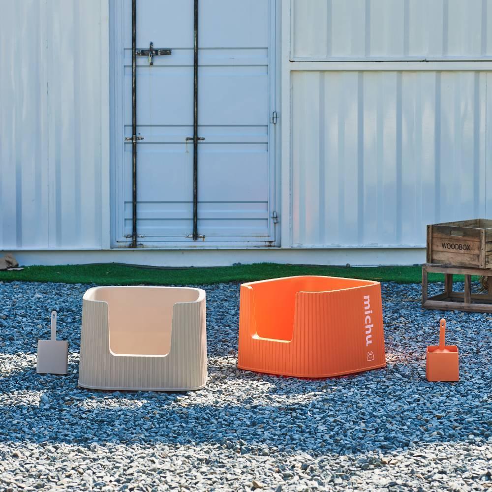 Michu XXL Coral Deluxe Cat Litter Box - Spacious Design - Michu Australia