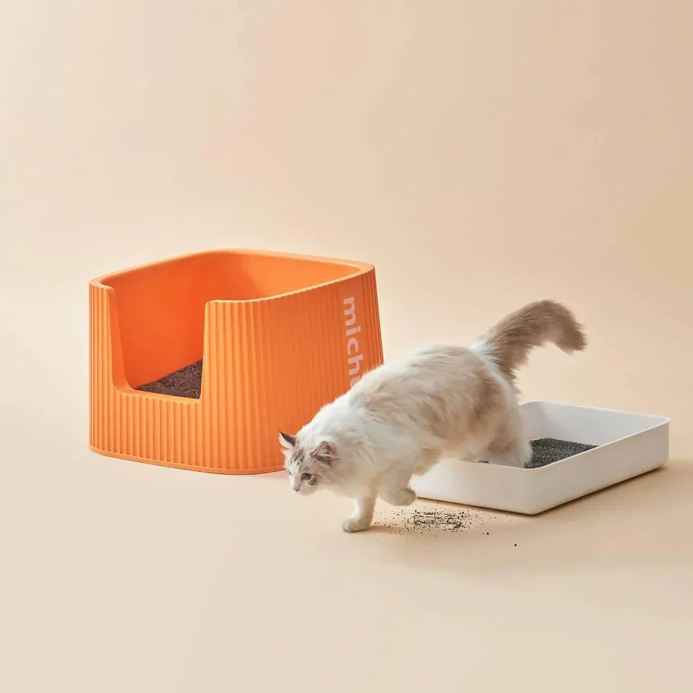 Michu XXL Coral Deluxe Cat Litter Box - Spacious Design - Michu Australia