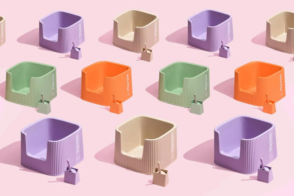 Michu XXL Coral Deluxe Cat Litter Box - Spacious Design - Michu Australia